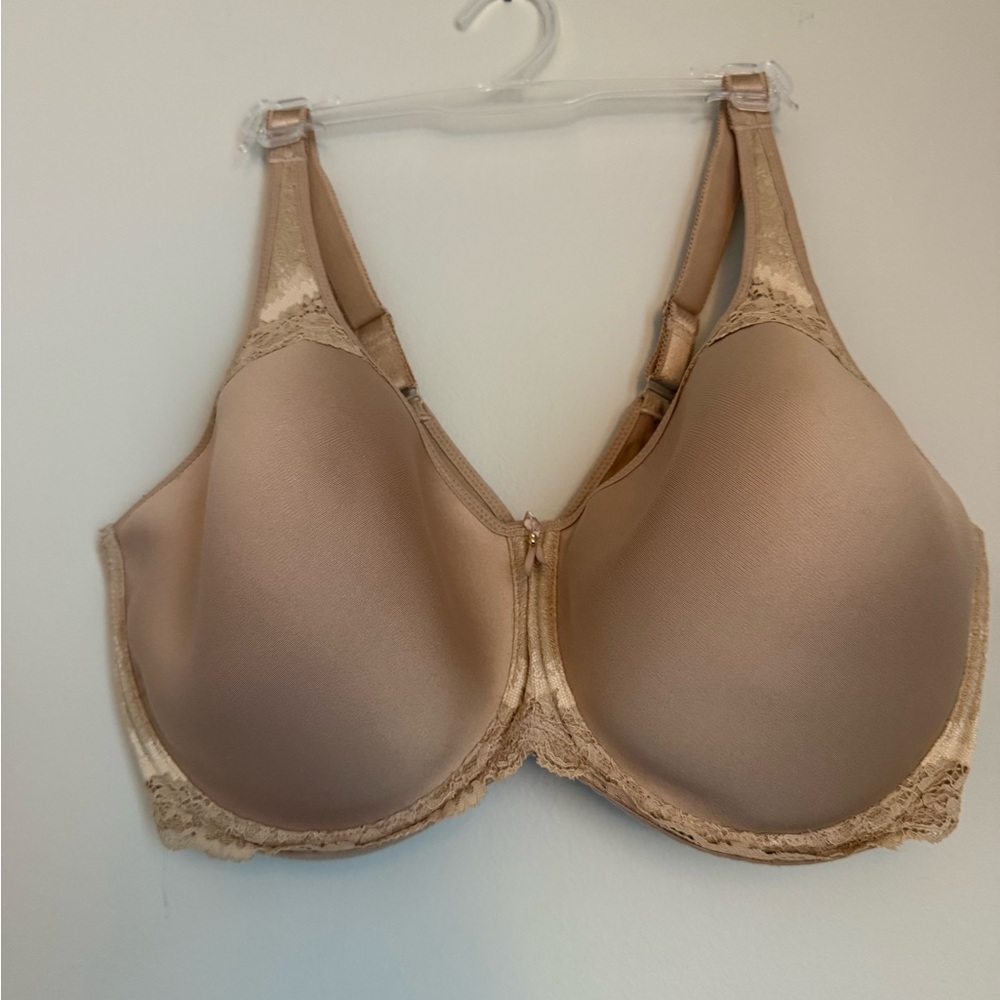 Wacoal Tan Full Coverage Bra with Lace Trim